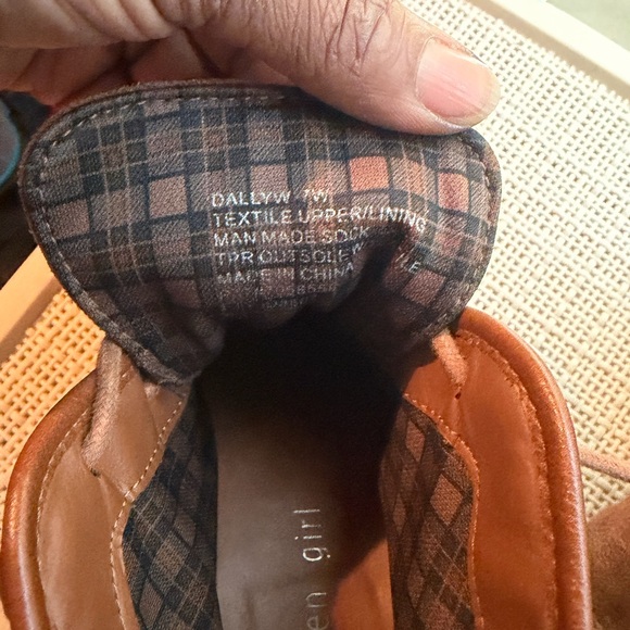 Madden Girl Brown Suede Wedge Booties - Picture 4 of 6